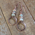 Aretes Esfera Brumosa Cobre
