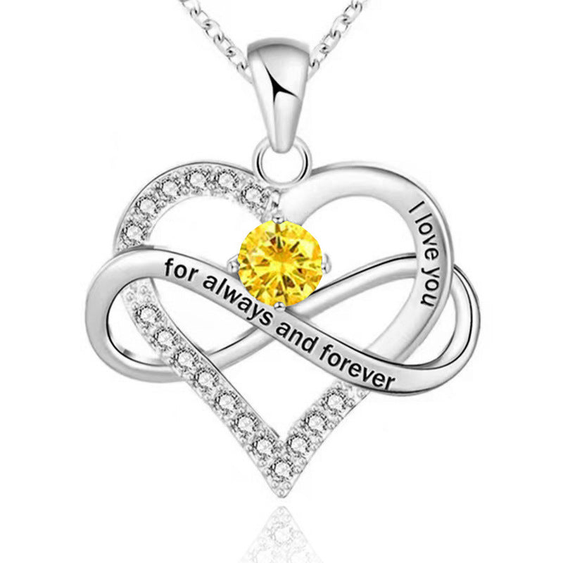 Collar Para Siempre con Piedra Natal
