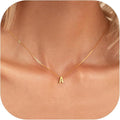 Collar con inicial carta de amor | Oro