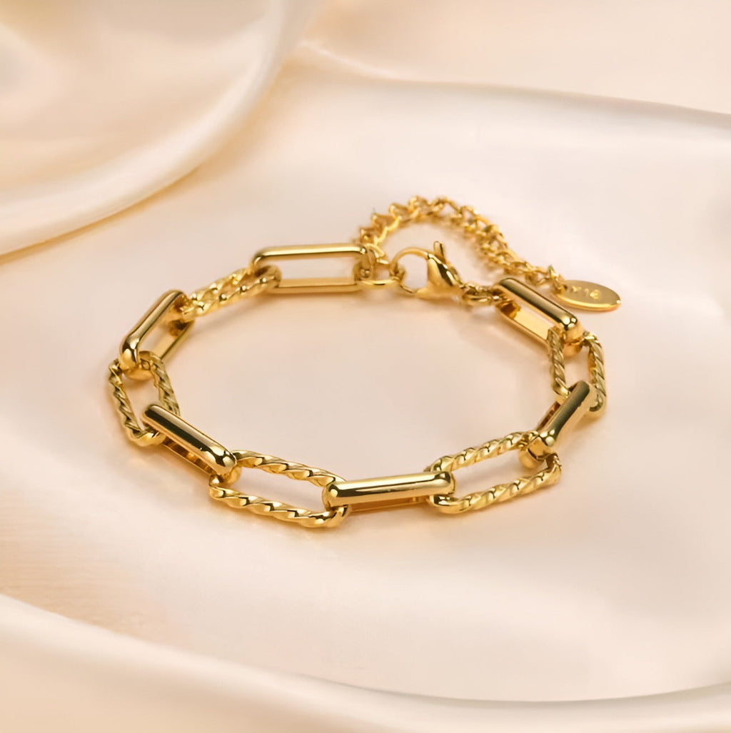 Pulsera Eslabones Gruesos Lorielle | Oro