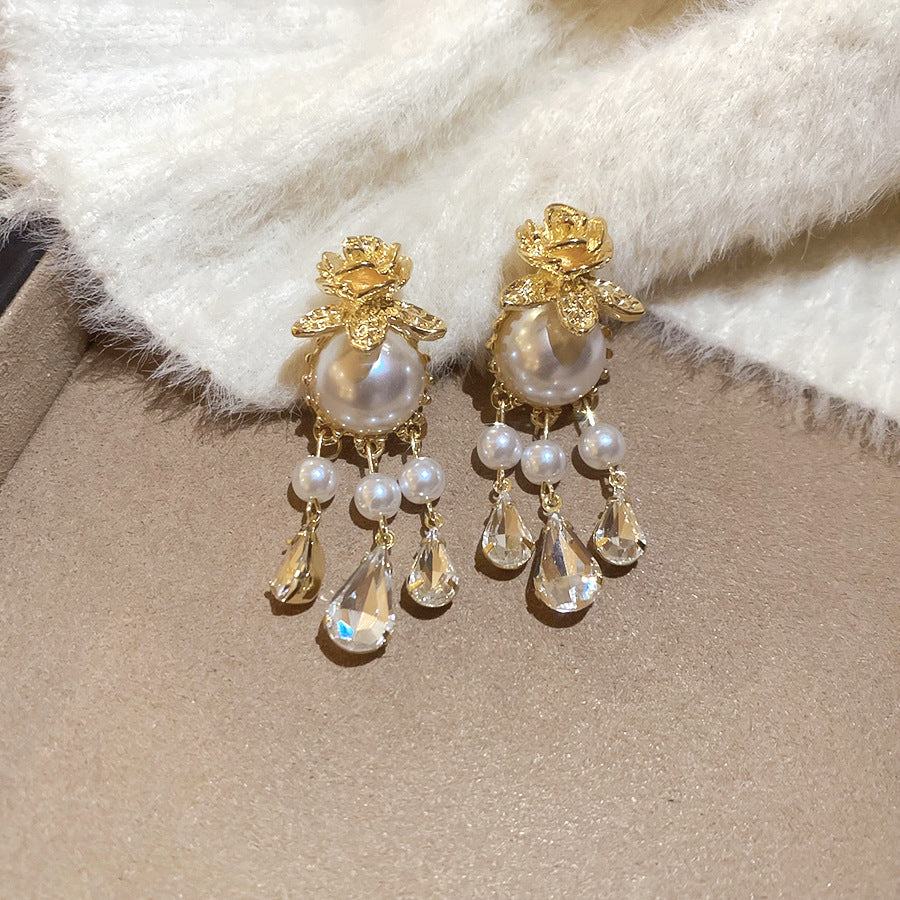 Aretes Ivoria Gota de Rocío de Perla | Oro