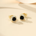 Aretes de Botón Midnight Royale | Oro