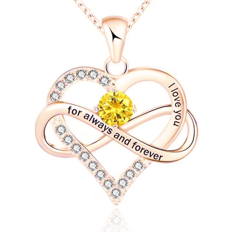 Collar Para Siempre con Piedra Natal