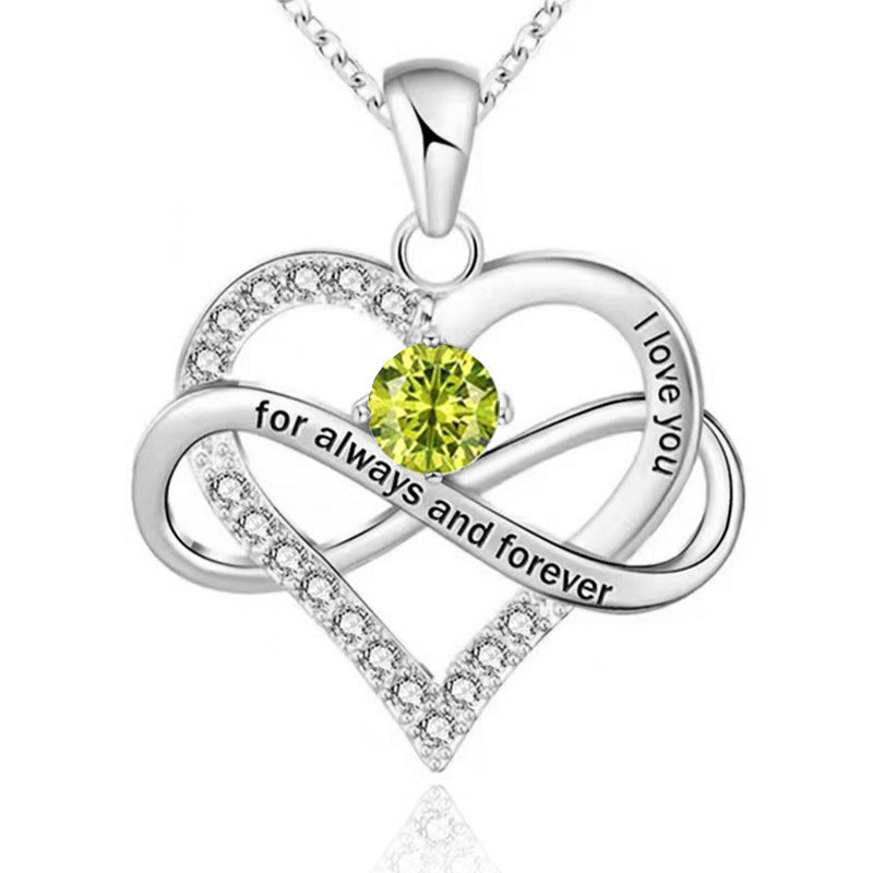 Collar Para Siempre con Piedra Natal