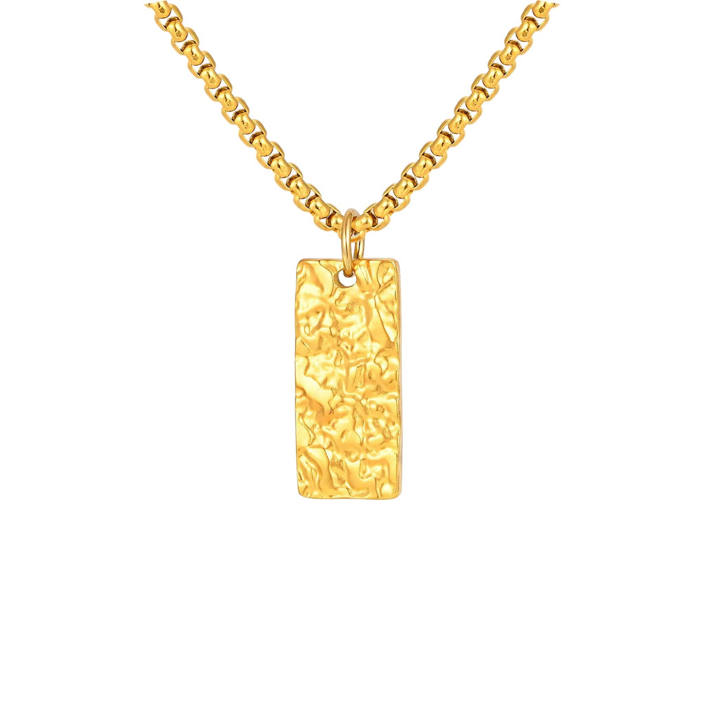 Collar Ziven Barra Martillada | Oro