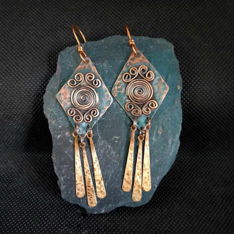 Aretes Espiral de Cobre Odessa