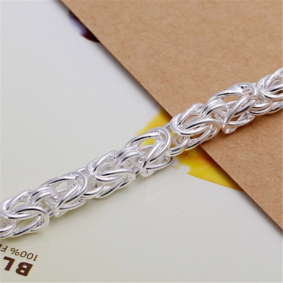 Pulsera Maximus Royal Tejida | Oro blanco