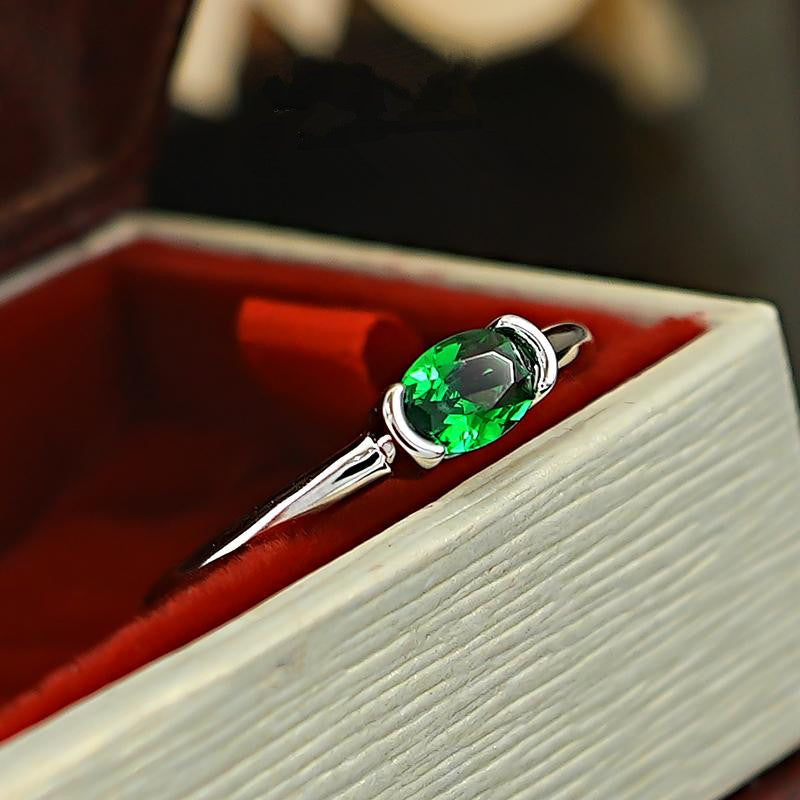 Anillo Naya Verdelle | Oro blanco