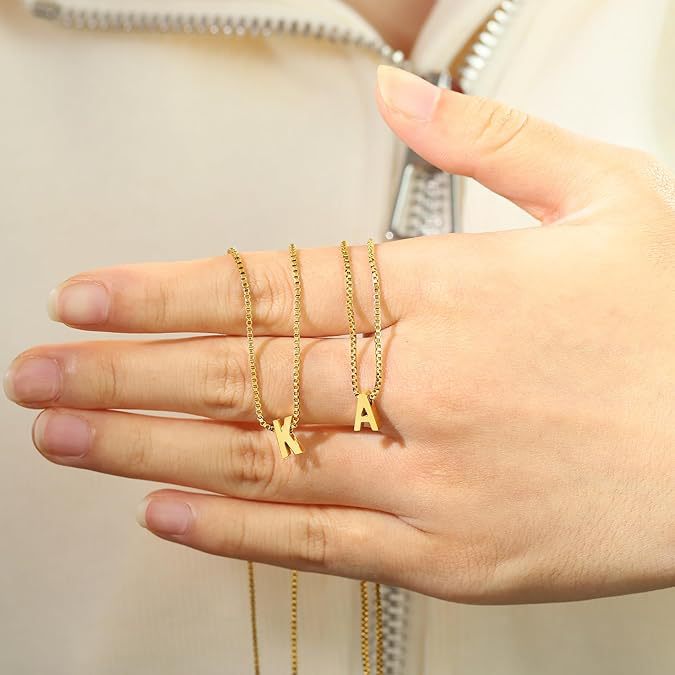 Collar con inicial carta de amor | Oro