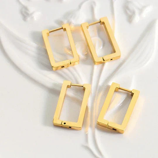 Aretes Geométrica Terrafin | Oro