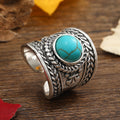 Anillo Abierto Ravik con Piedra | Oro blanco