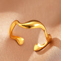 Anillo Elyra Flujo Suave | Oro