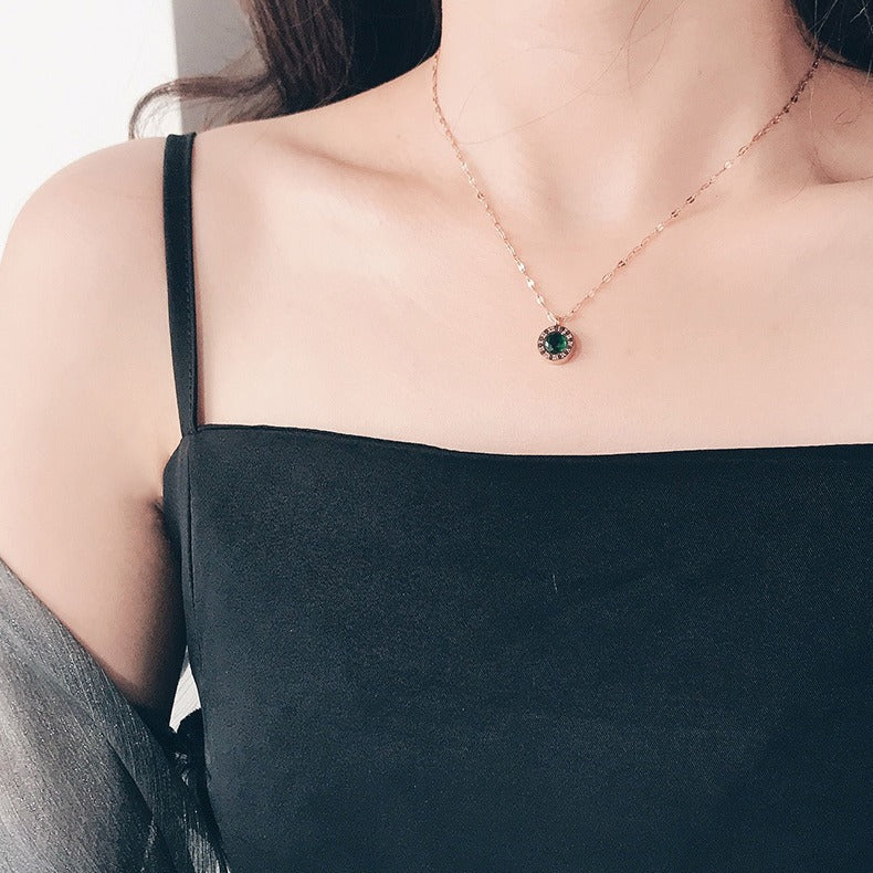 Collar con Dije Esmeralda | Oro