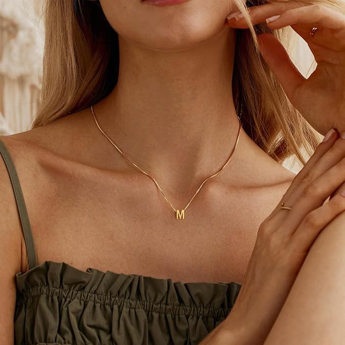 Collar con inicial carta de amor | Oro