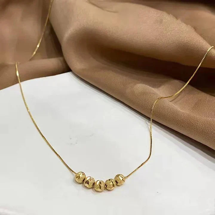 Collar Serena Granata | Oro blanco