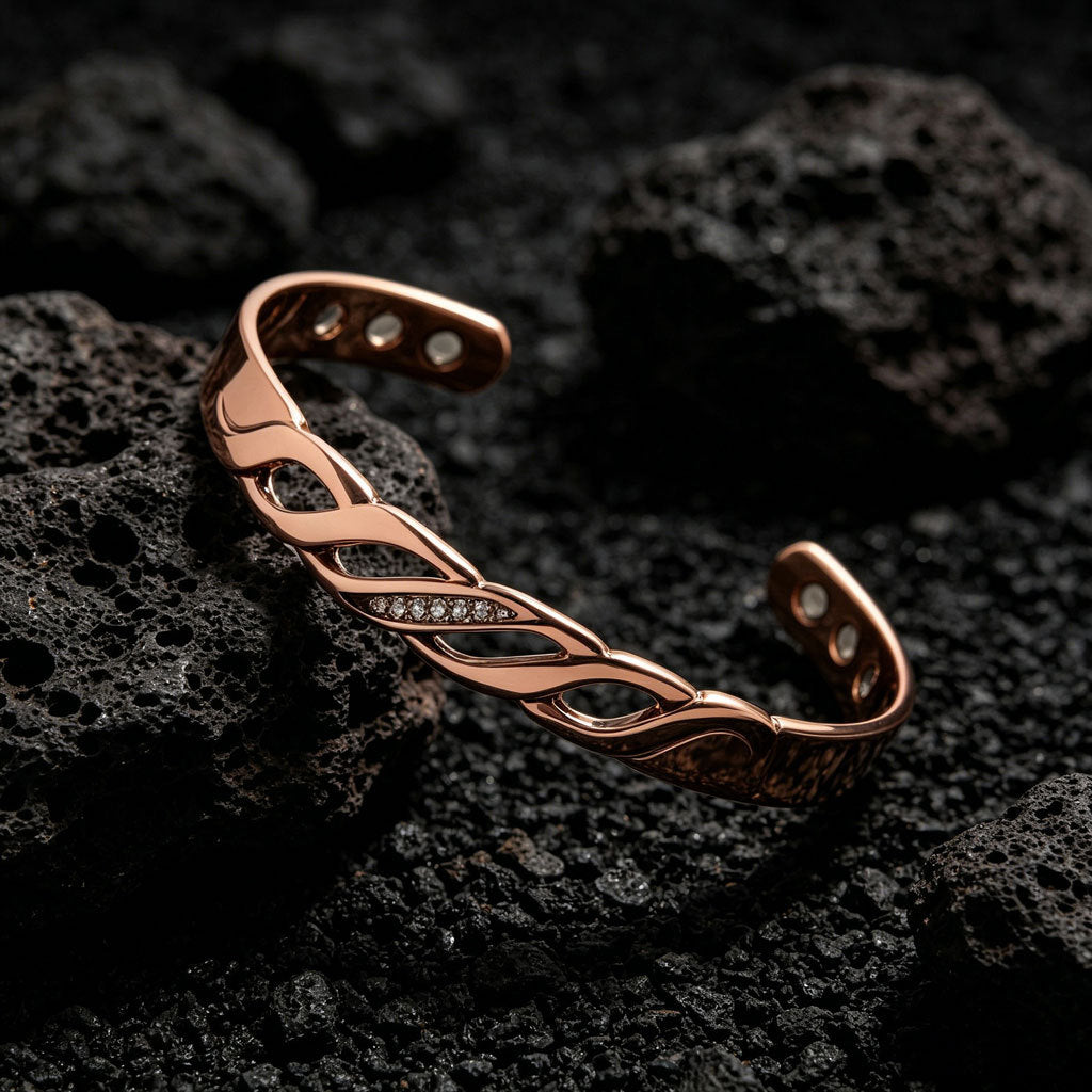 Pulsera Entrelazada Vivienne de Cobre