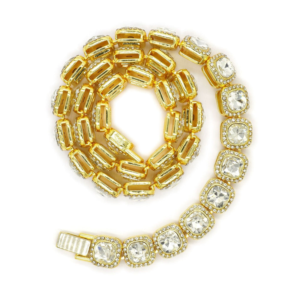 Collar de Tenis Cuadrado Victoria | Oro