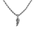 Collar con Dije Ala Elio | Oro blanco