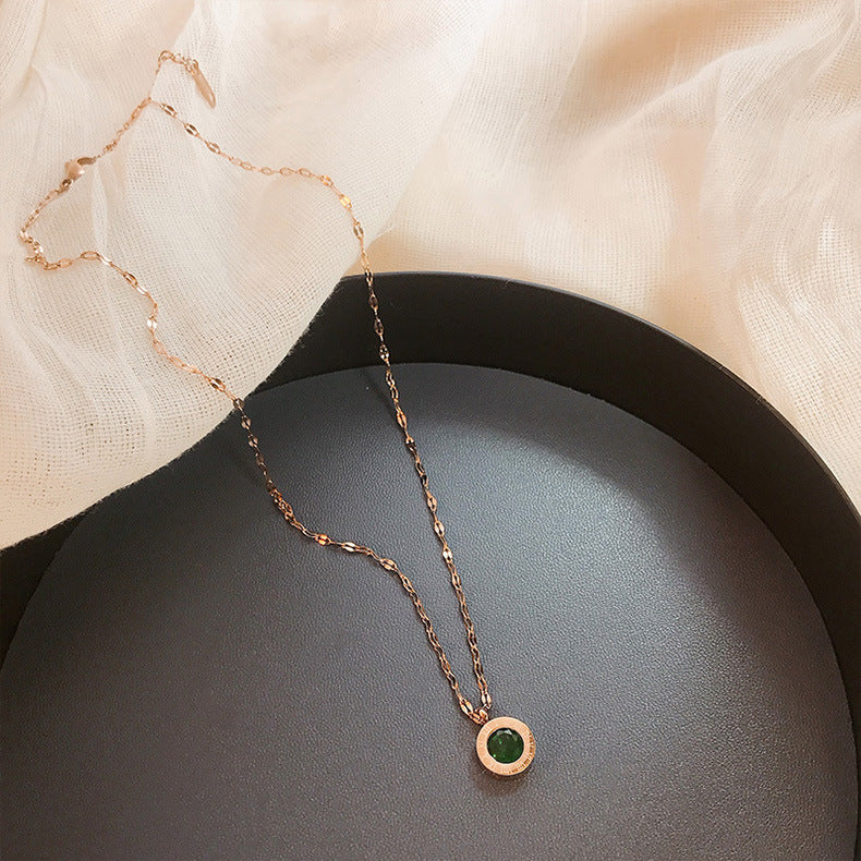 Collar con Dije Esmeralda | Oro
