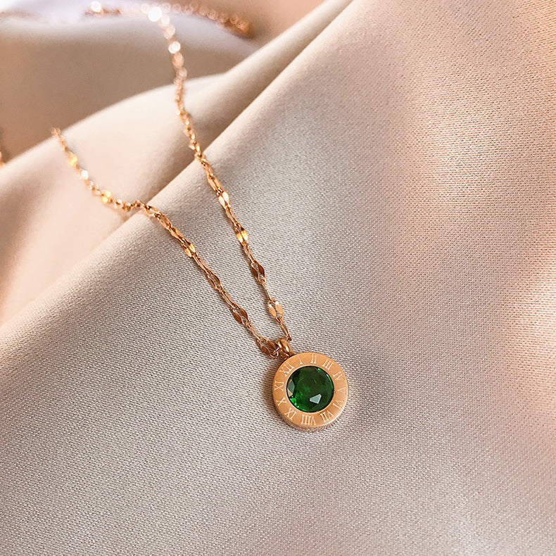 Collar con Dije Esmeralda | Oro