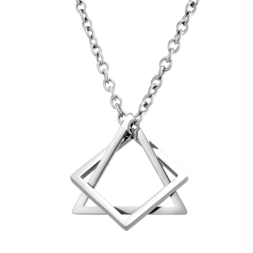 Collar con dije Zevran Axis | Oro blanco