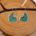 Aretes Amor Turquesa | Oro rosa
