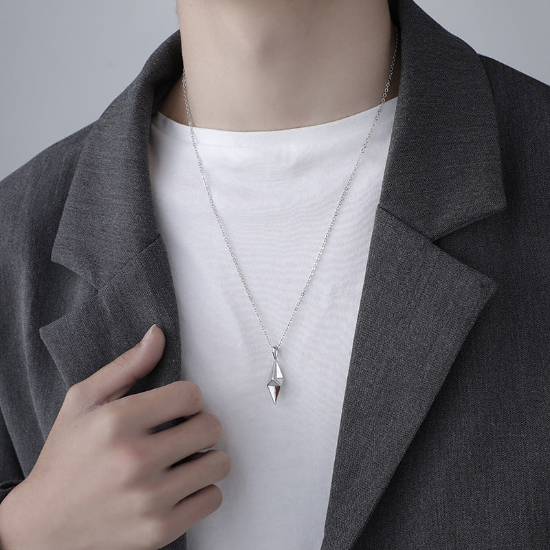 Collar con dije Vector | Oro blanco