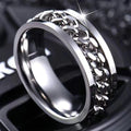 Anillo Giratorio Cadena Vance | Oro blanco