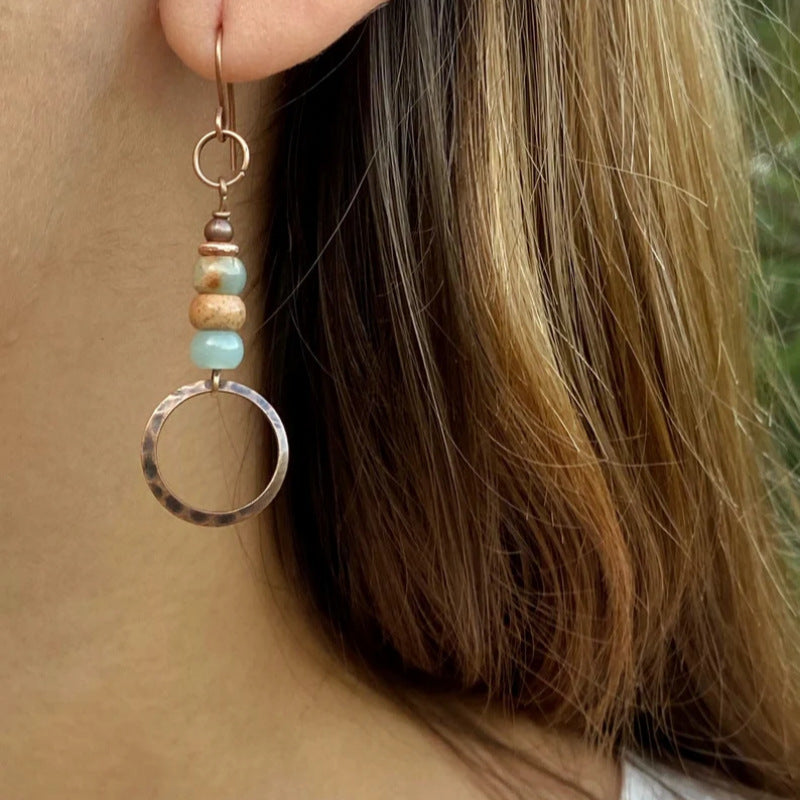 Aretes Esfera Brumosa Cobre