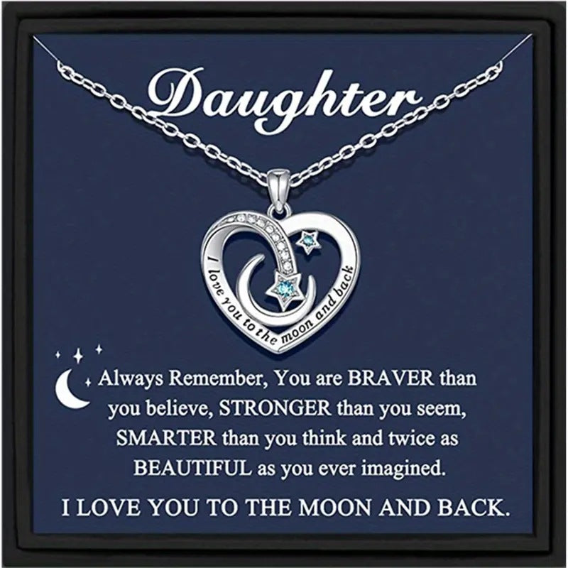 Collar para Mi Hija - Te Amo Hasta la Luna
