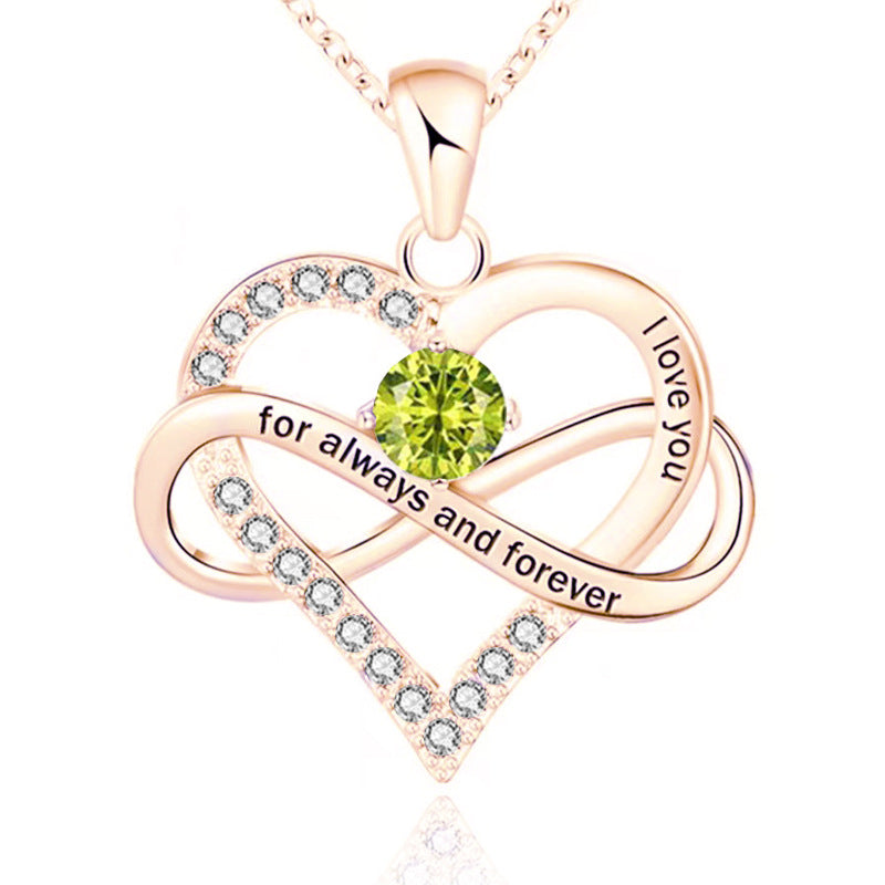 Collar Para Siempre con Piedra Natal