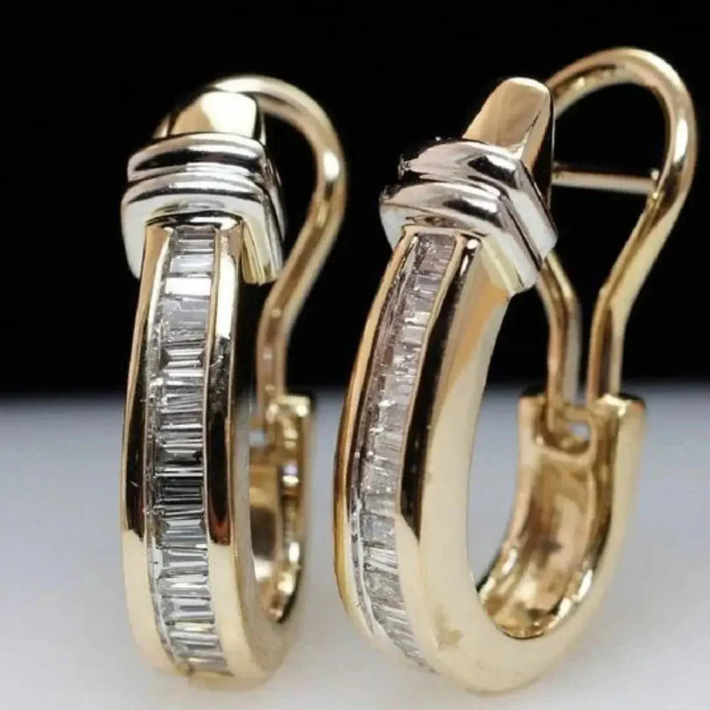 Arracadas de Cristal Vintage | Oro