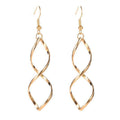 Aretes Espiral Colgantes | Oro
