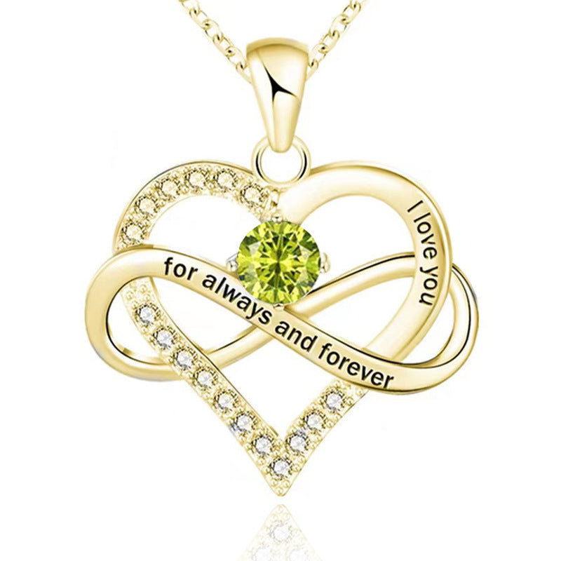 Collar Para Siempre con Piedra Natal