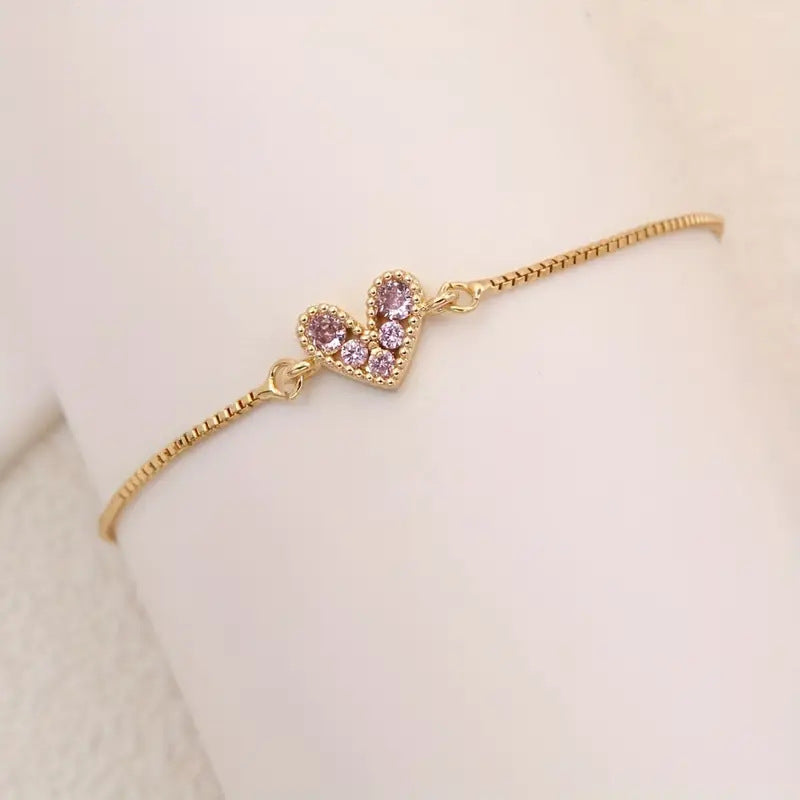 Pulsera Amor Rosa Palo | Oro