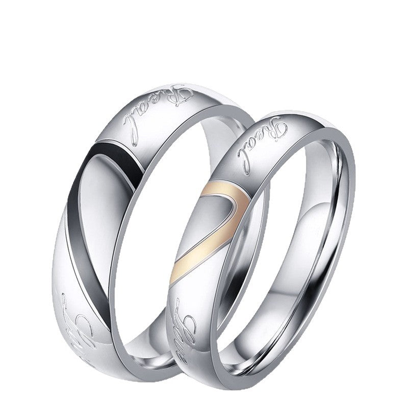 Anillo de Pareja Eterno | Oro blanco