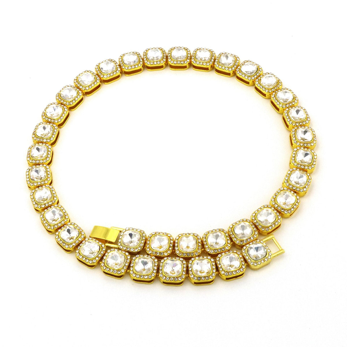 Collar de Tenis Cuadrado Victoria | Oro