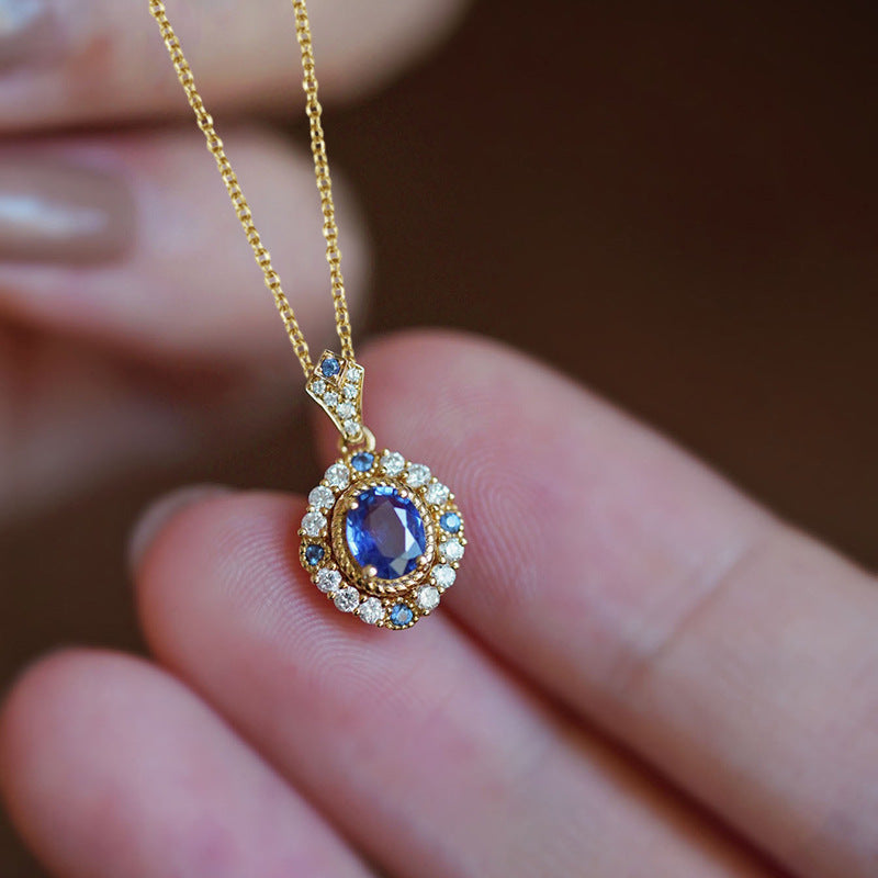 Collar con dije Celeste Royale | Oro