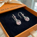 Aretes Rosalith Lumen Retorcidos | Oro blanco