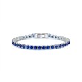 Pulsera Tenis de Zafiro | Oro blanco