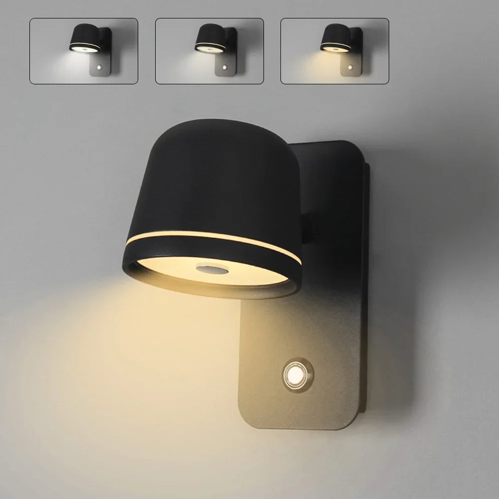 רונאר - מנורת קיר LED עם עוצמה משתנה ובקר