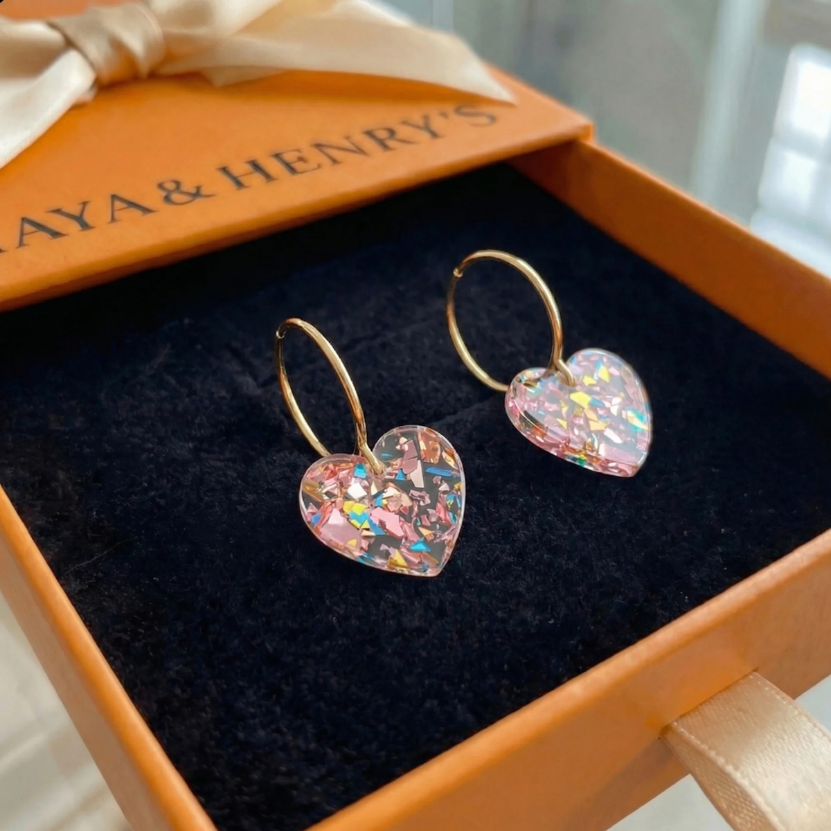 Aretes de Corazón Sugarplum | Oro