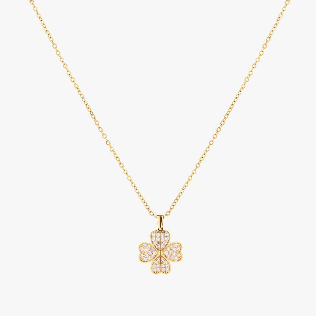 Collar Flor de Corazón | Oro