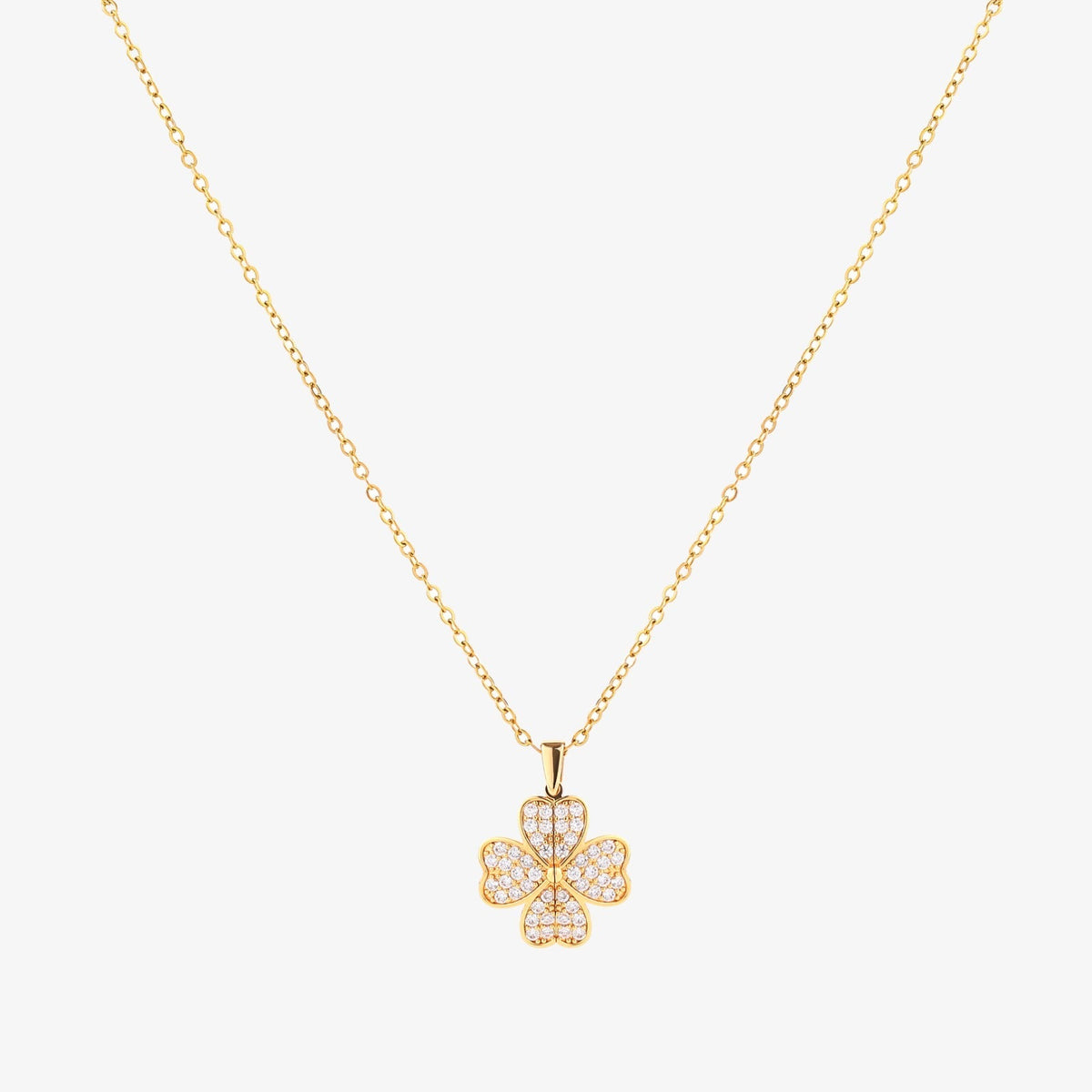 Collar Flor de Corazón | Oro