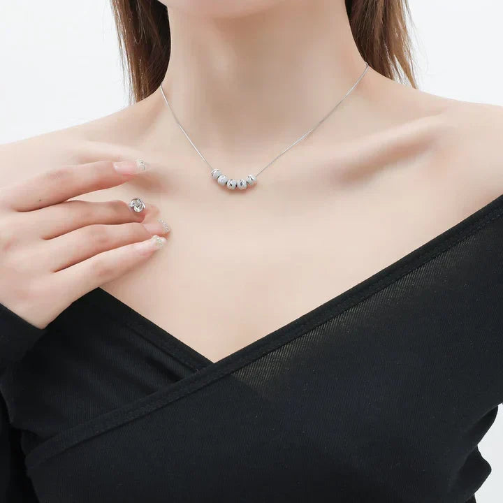 Collar Serena Granata | Oro blanco