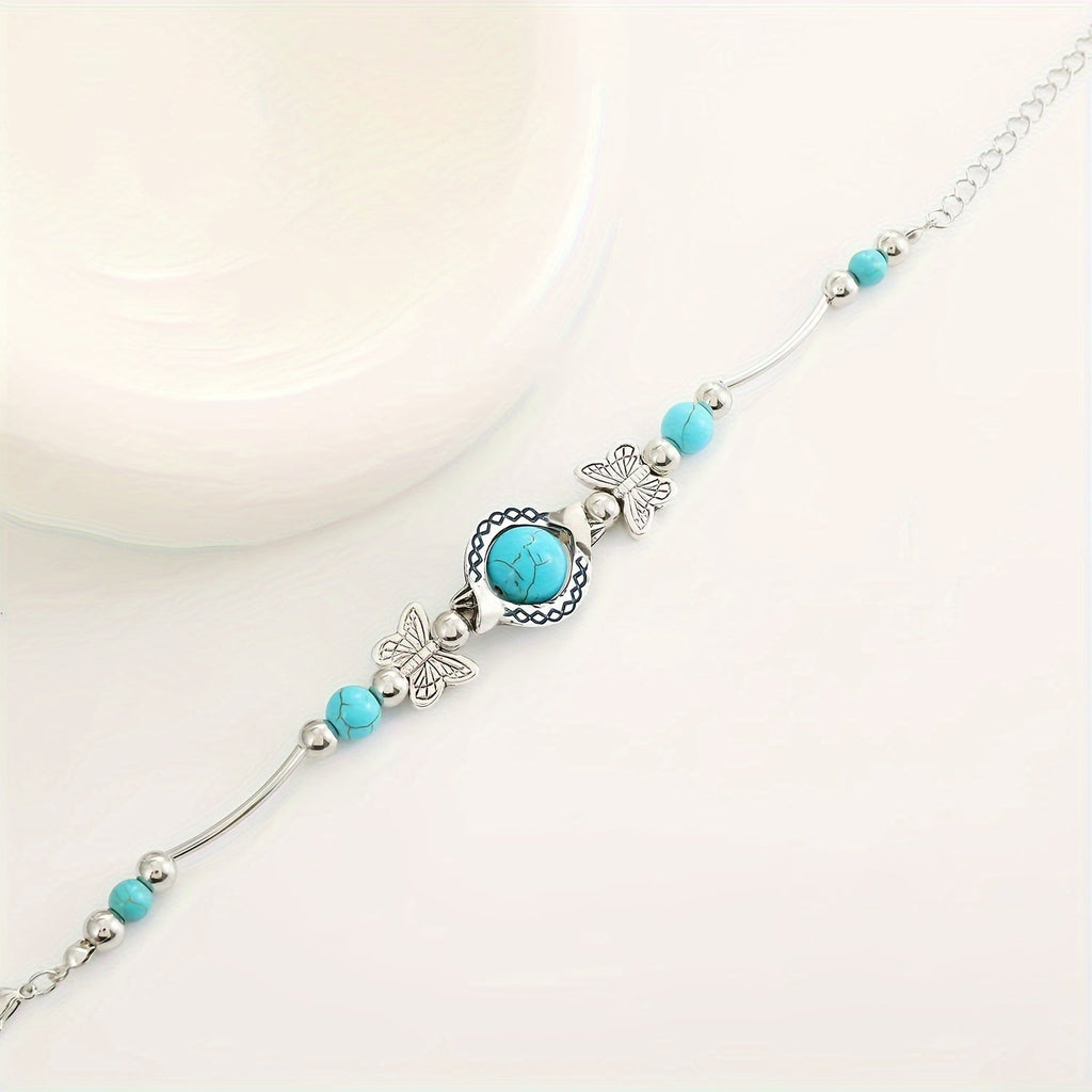 Pulsera Oasis Drift con Mariposa | Oro blanco