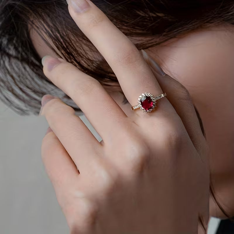 Anillo Emperatriz Rojo | Oro