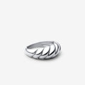 Anillo Croissant | Oro blanco