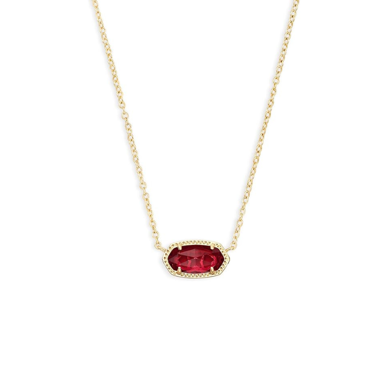 Collar Clásico con Rubí Oval | Oro