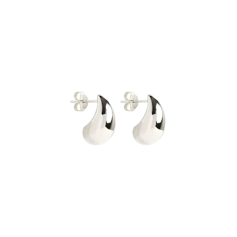 Aretes Mato de Gota | Oro blanco